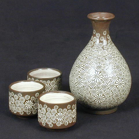 Floral Rice Wine Set