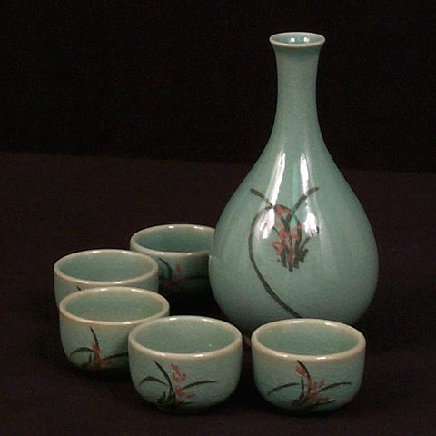 Orchid Rice Wine Set