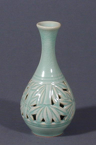 Open-work Bamboo Rice Wine Bottle