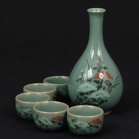 Chrysanthemums Rice Wine Set