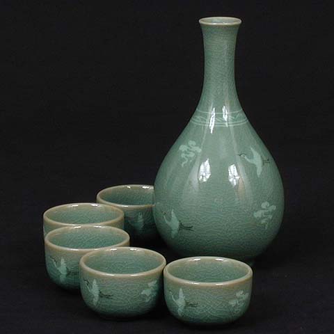 Crane & Cloud Rice Wine Set