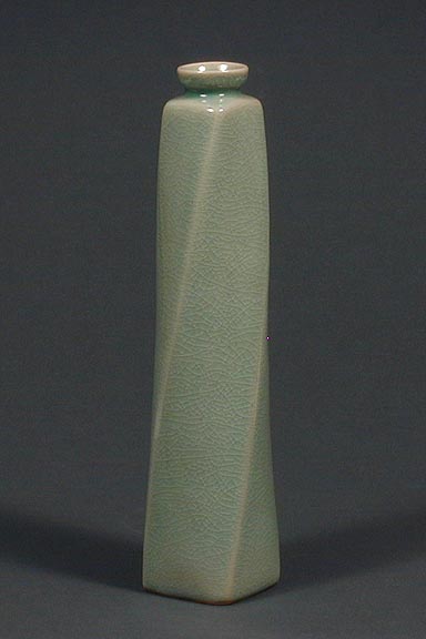 Celadon Twist Bottle