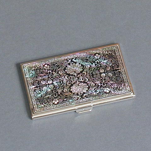 Floral Business Card Case