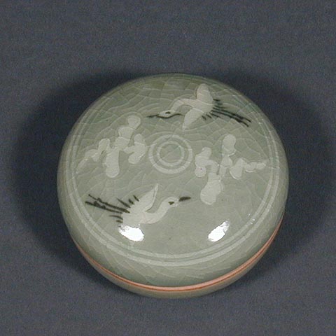 Circling Cranes & Clouds Cosmetic Box