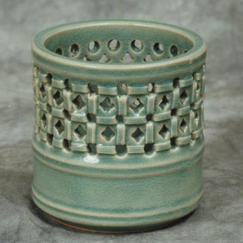 Open-work Celadon Jar