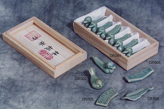 Celadon Chopstick Rests