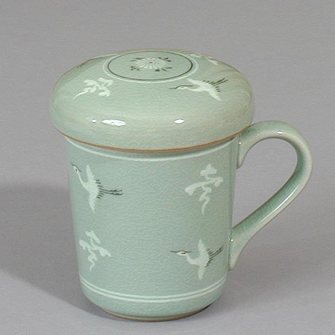 Crane and Cloud Teacup