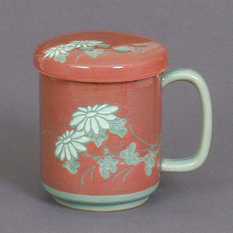 Two White Chrysanthemums Teacup