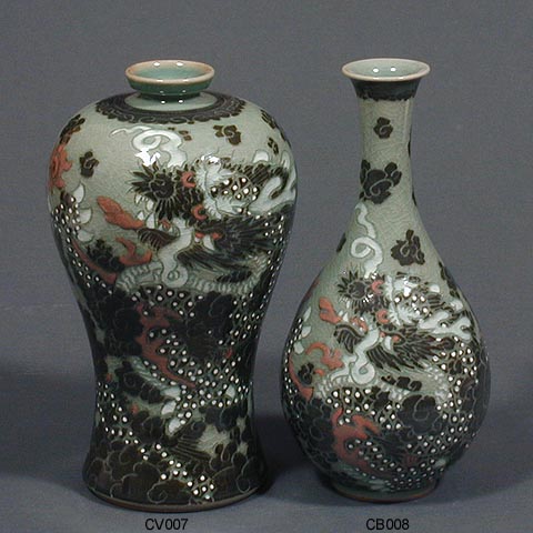 Dragon Vase & Bottle