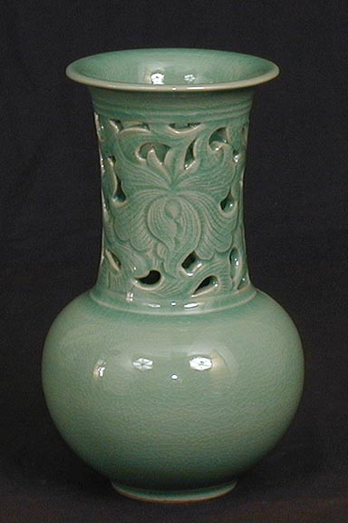 Open-work Lotus Vase