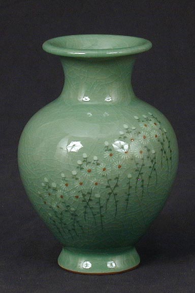 Chrysanthemums Vase