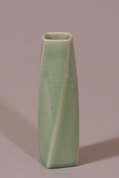 Celadon Twist Vase