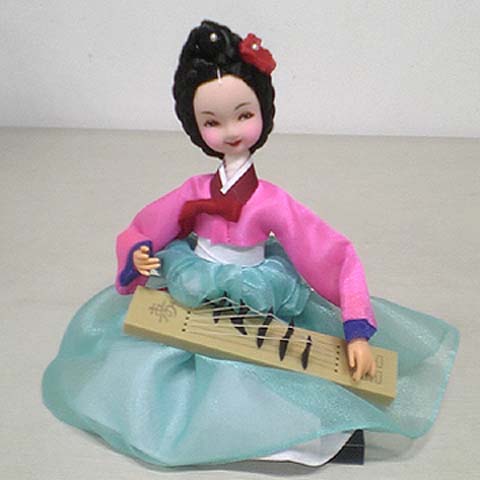 Kaya-geum Doll (light-blue dress)