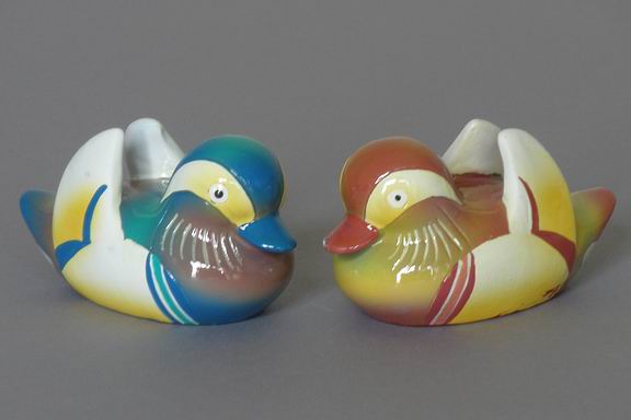 Summer Mandarin Ceramic Wedding Duck Set