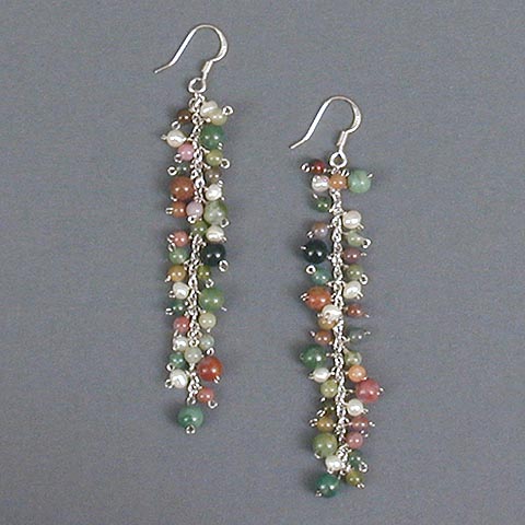 Agate Strand Earrings