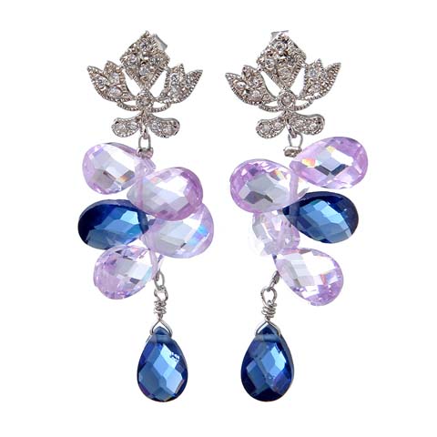 Two-tone Starburst Earrings