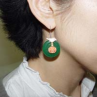 Secret Garden Earrings - Modeled