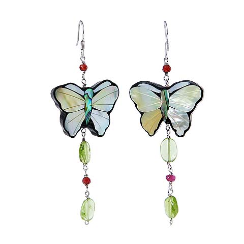 Butterflies &Water Droplets Earrings