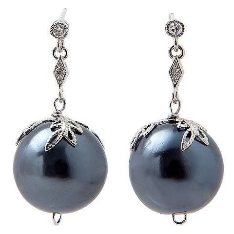 Black Pearl Earrings