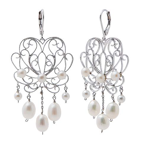 White Grace Earrings