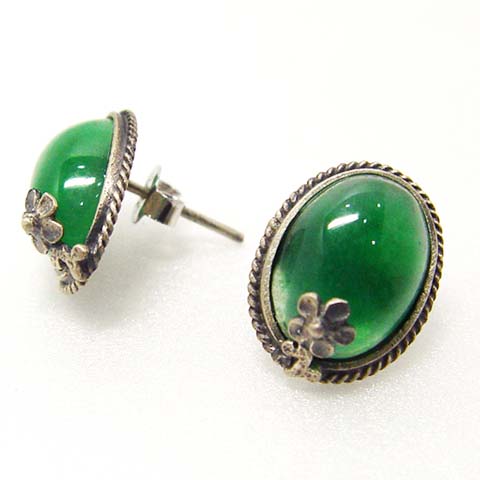 Antique Jade Earrings