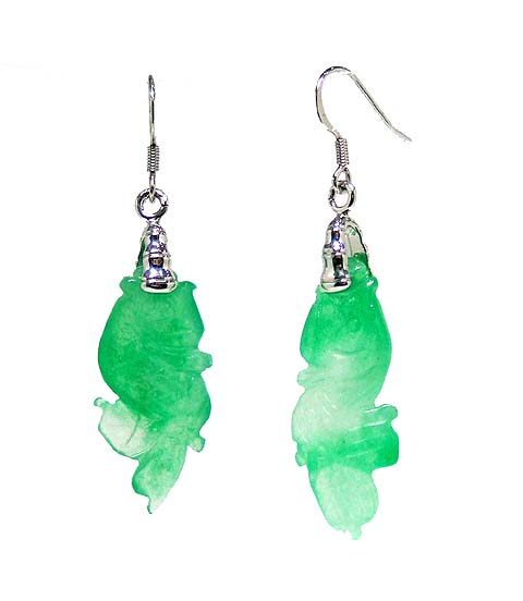 Jade Fish Earrings