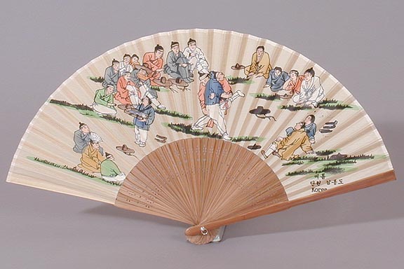 Boys Wrestling Silk Fan