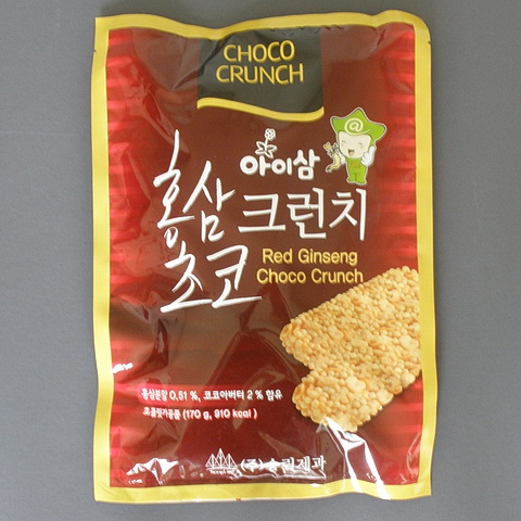 Korean Red Ginseng Choco Crunch Bars