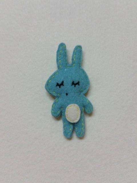 Felt Blue Rabbit