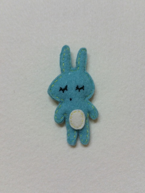 Felt Blue Rabbit
