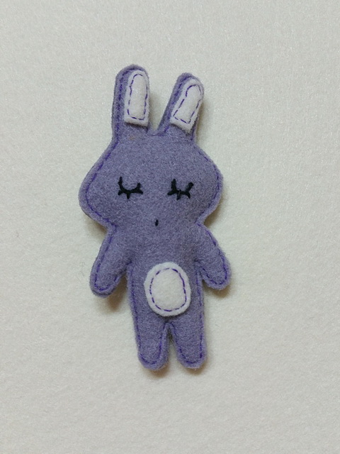 Felt Purple Rabbit