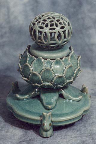 Lotus & Rabbit Incense Burner