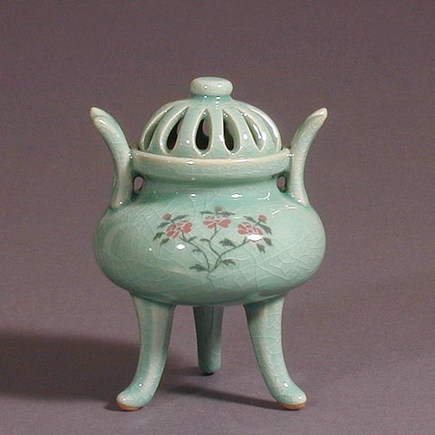 Tall Peonies Incense Burner