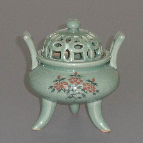 Tall Peonies Incense Burner