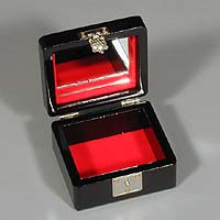 Country Scene Jewelry Box - Open