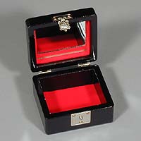 Wild Orchids Jewelry Box - Open