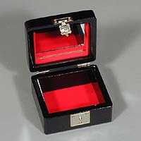 Plum Blossoms Jewelry Box - Open