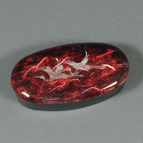Flying Cranes Mother of Pearl Box