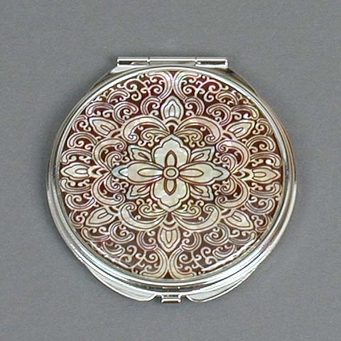Large Black Lotus Mirror