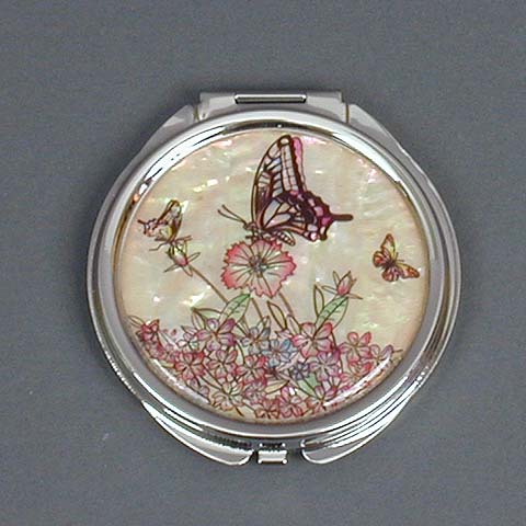 White Swallowtail Butterflies Mirror (small)