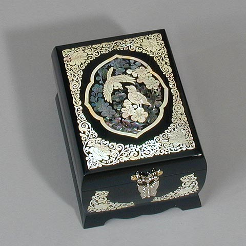 Butterfly Plum Blossoms Music Box