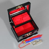 Small Cranes Music Box - Open