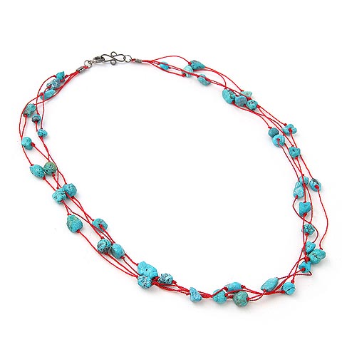 Knotted Turquoise Necklace