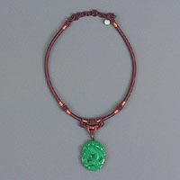 Jade Dragon Pendant - full view