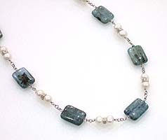 Blue Kyanite Necklace - Close-up