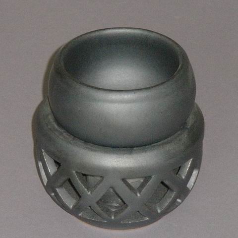 Woven Grey Ceramic Aroma Oil Burner