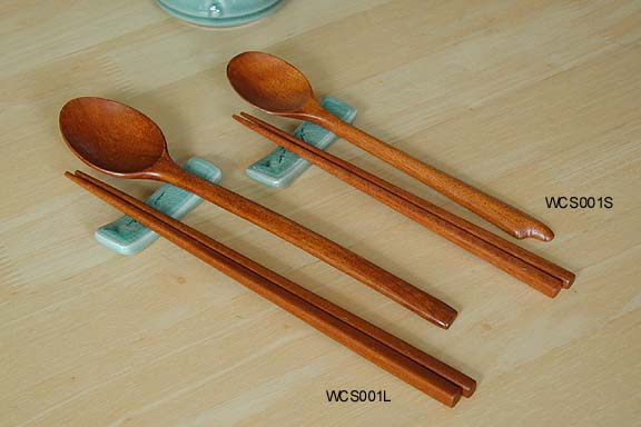 Wood Otchil Chopstick & Spoon Sets