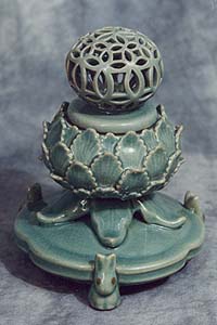 Lotus & Rabbit Incense Burner